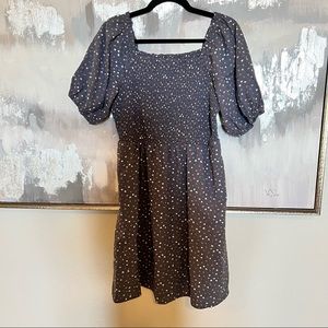 Universal Threads Smocked Floral Dress with Balloon Sleeves